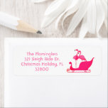 Flamingos Romantic Christmas Sleigh Ride<br><div class="desc">Flamingos Romantic Christmas Sleigh Ride holiday return address label stickers. Cute romantic flamingo couple snuggling in pink Santa's sleigh. Customise the address template and use on all your Christmas card mailings to spread good cheer. Flocking fun design perfect for those spending the Christmas holiday season in Florida or any warm...</div>