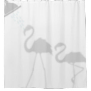 Flamingos Shadow Silhouette Shadow Buddies Shower Curtain