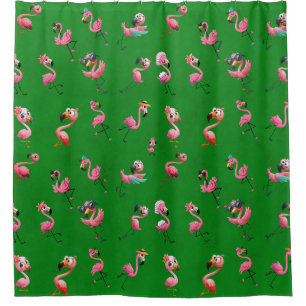 Flamingos Shower Curtain