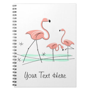Flamingos Trio 2 Text notebook