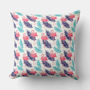 Flamingos Tropical Pattern Cushion