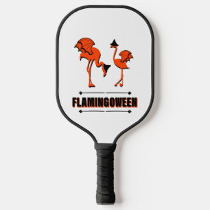 Flamingoween - Halloween Pickleball Paddle