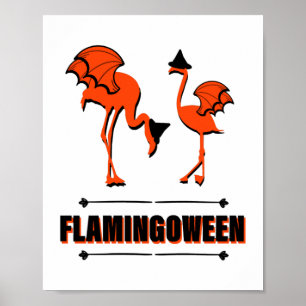 Flamingoween - Halloween Poster