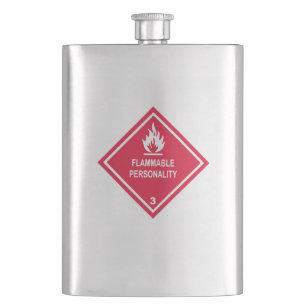 Flammable Personality Hip Flask