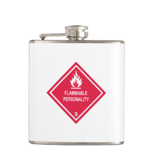 Flammable Personality Hip Flask