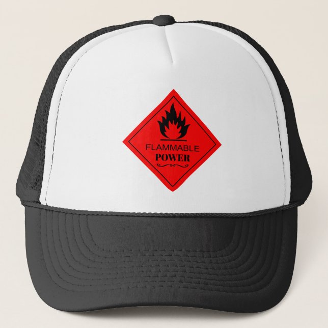 FLAMMABLE POWER TRUCKER HAT (Front)