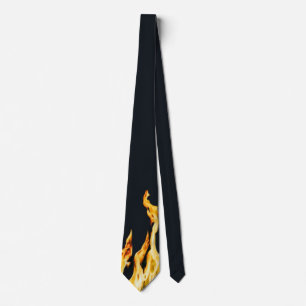 Flammen – Flamme – Flame Flames Feuer Fire blue Tie