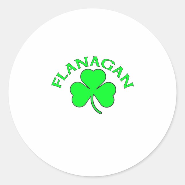 Flanagan Classic Round Sticker (Front)