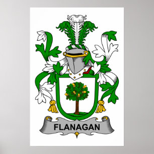 Flanagan Family Crest Poster