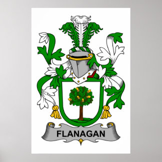 Flanagan Family Crest Poster