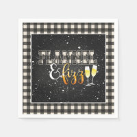 Flannel and Fizz Paper Napkin - White - Fizz
