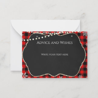 Flannel Christmas Note Card
