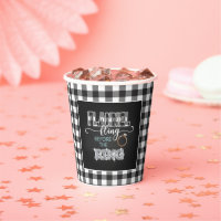 Flannel Fling Before the Ring Paper Cup - White