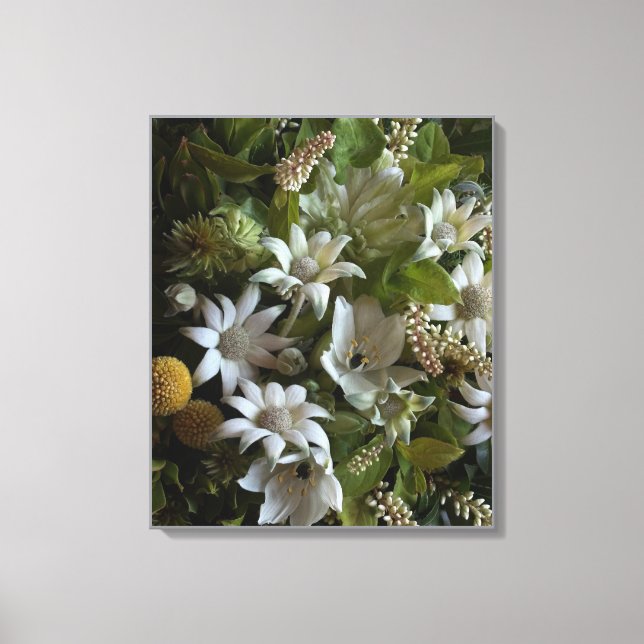 Flannel Flower Velvet Texture Fine Art Canvas Print (Front)