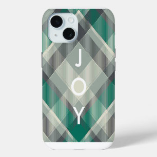 Flannel Gingham Ugly Sweeter Plaid Merry Christmas iPhone 15 Case