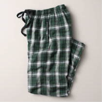 Men's Flannel Pajama Pants in Black and White