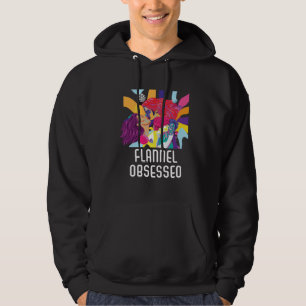 Flannel Obsessed Bisexual Rainbow Pride Bisexualit Hoodie