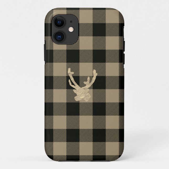 Flannel Reindeer iPhone case (Back)