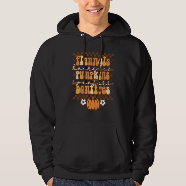 Flannels Hayrides Pumpkins Sweaters Bonfires Thank (Front)