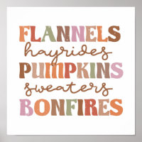 Flannels Pumpkins Bonfires