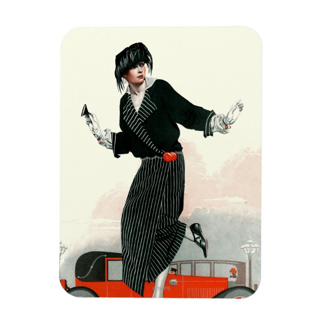 Flapper and Roadster Magnet (Vertical)