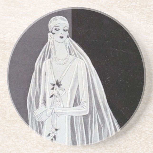 Flapper Bride Coaster (Front)