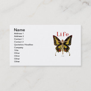 Flapper Butterfly Leyendecker Woman Illustration Business Card