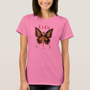 Flapper Butterfly Leyendecker Woman Illustration T-Shirt