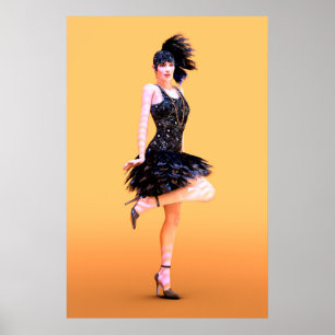 Flapper Dancing Poster