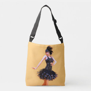 Flapper Dancing Vintage Crossbody Bag