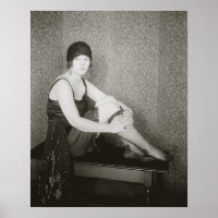 Flapper Fashion, 1922. Vintage Photo