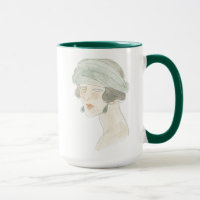 Flapper Fashion Sketch - Portrait