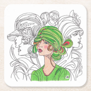 Flapper Girl Coaster