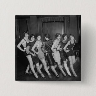 Flapper Girls: 1925 15 Cm Square Badge