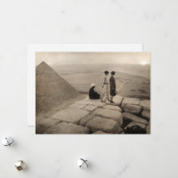 Flapper Girls Sunrise Khufu Pyramid, Egypt 1920