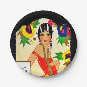 Flapper Keeping Score Paper Plate