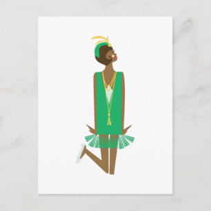 Flapper Lady Postcard