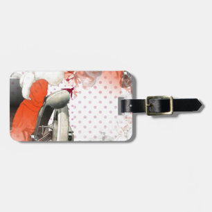 flapper polkadots luggage tag
