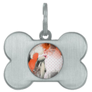 flapper polkadots pet tag