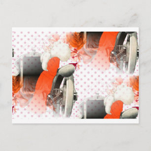 flapper polkadots postcard