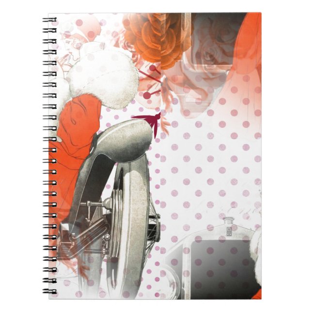 flapper polkadots spiral notebook (Front)