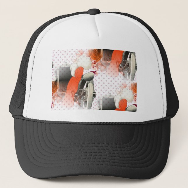 flapper polkadots trucker hat (Front)