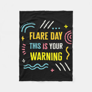 Flare Day Complex Regional Pain Syndrome Awareness Fleece Blanket