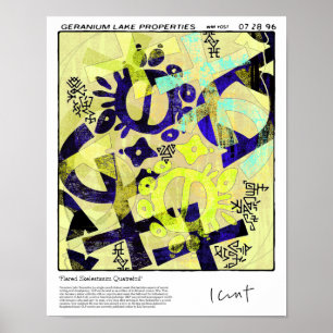 Flared Skelestissim Quatrefoil Poster