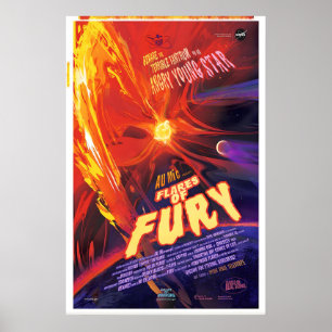 Flares of Fury NASA Space Poster Galaxy of Horrors