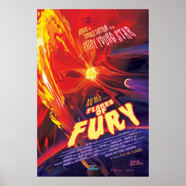 Flares Of Fury Poster, Au Microscopii. Poster (Front)