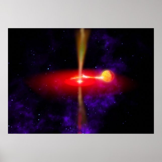 Flaring Black Hole Poster (Front)