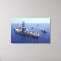 Flaring operations conducted by the drillship