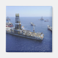 Flaring operations conducted by the drillship