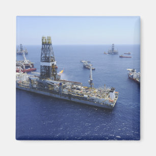 Flaring operations conducted by the drillship magnet